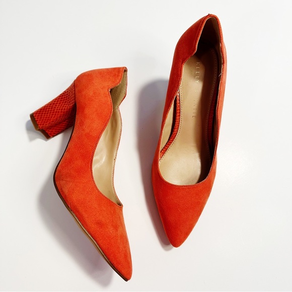 Kelly & Katie Shoes Kelly And Katie Classic Pump Suede Block Heels